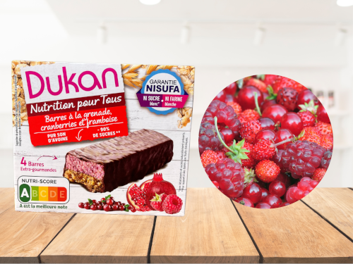 Barres grenade cranberries framboise (4x30g l'unité)<BR>B<>Prix en baisse</B>