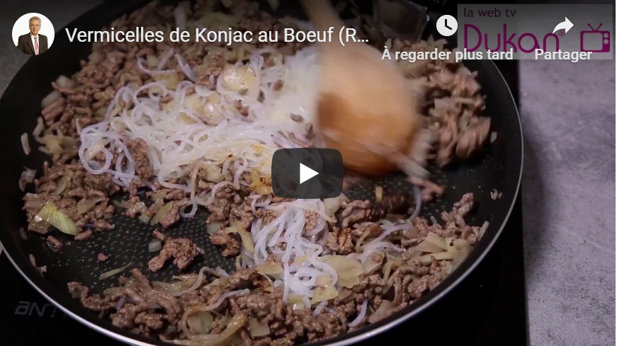 Lire la suite à propos de l’article Vermicelles de konjac au boeuf miso