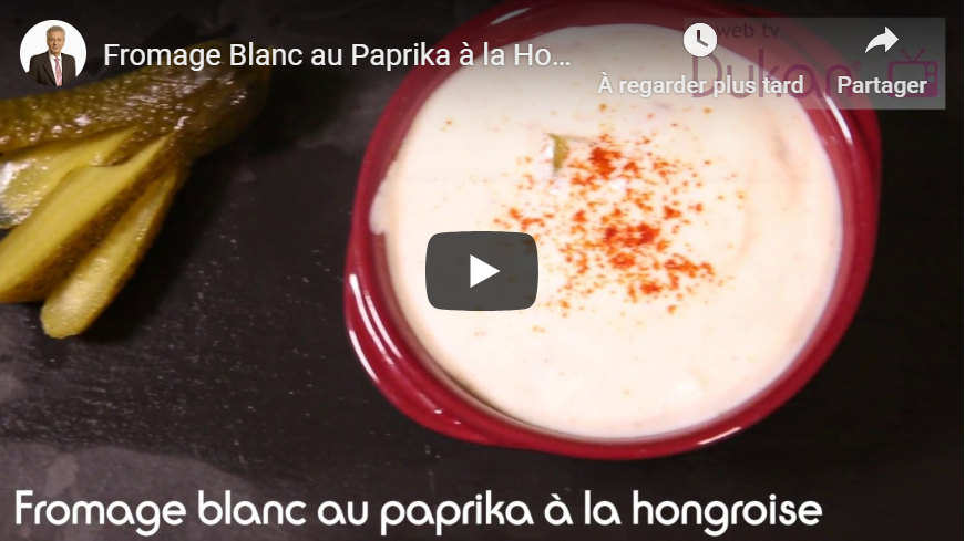 Lire la suite à propos de l’article Fromage Blanc au Paprika à la Hongroise (Recette Dukan)