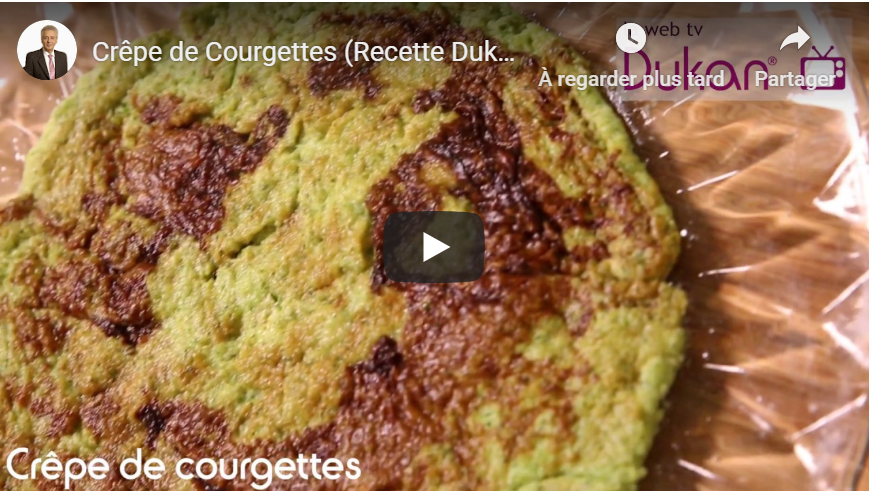 Lire la suite à propos de l’article Crêpe de Courgettes (Recette Dukan)