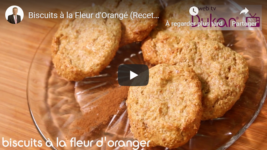 Lire la suite à propos de l’article Biscuits à la Fleur d’Orangé (Recette Dukan)