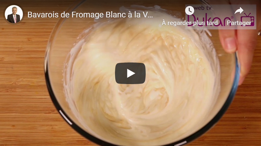 Read more about the article Bavarois de Fromage Blanc à la Vanille (Recettes Dukan)