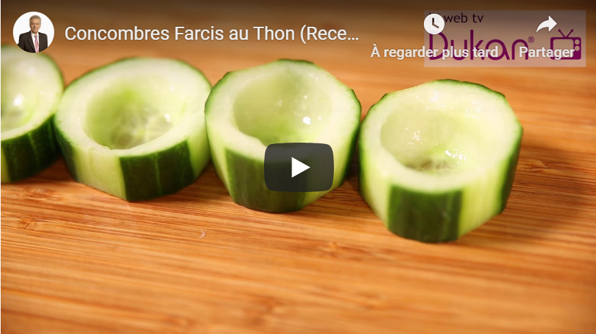 Lire la suite à propos de l’article Concombres Farcis au Thon (Recette Dukan)