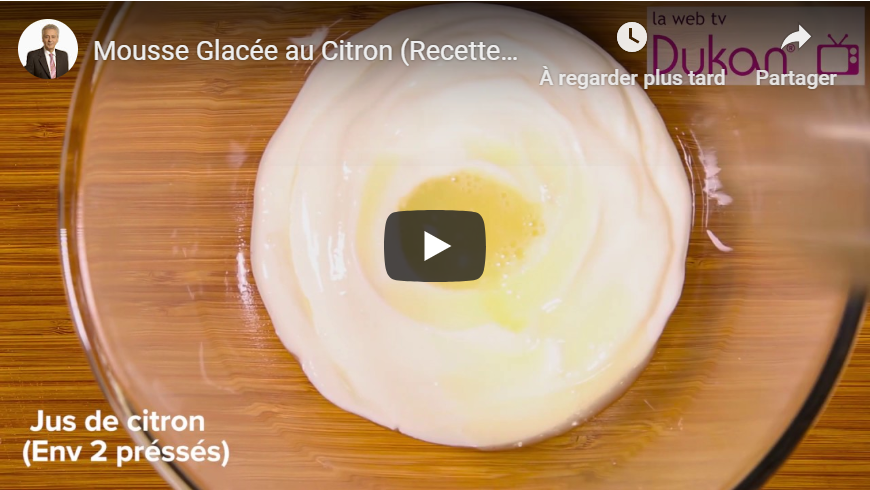 Lire la suite à propos de l’article Mousse Glacée au Citron (Recettes Dukan)