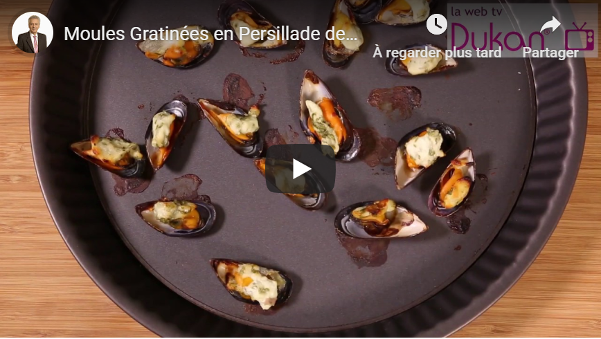 Lire la suite à propos de l’article Moules Gratinées en Persillade de Carrés Frais (Recettes Dukan)