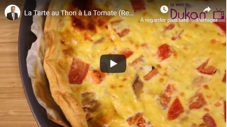 Lire la suite à propos de l’article La Tarte au Thon à La Tomate (Recette Dukan)