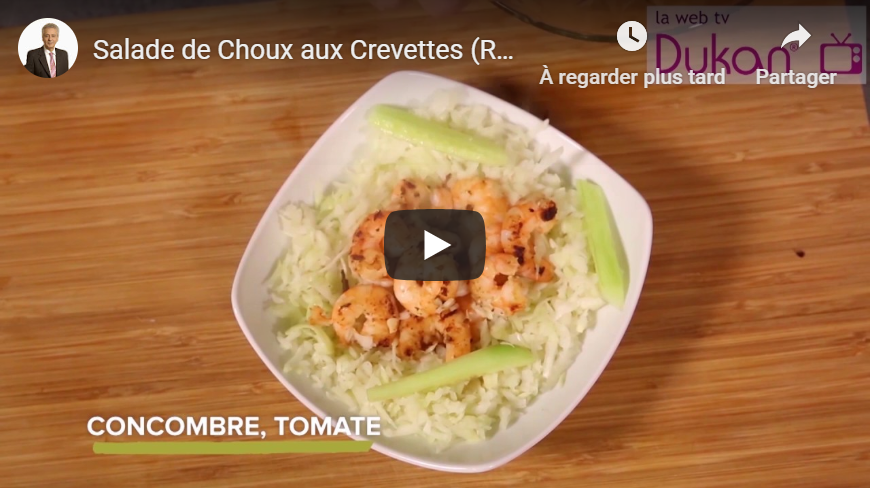 Lire la suite à propos de l’article Salade de Choux aux Crevettes (Recette Dukan)