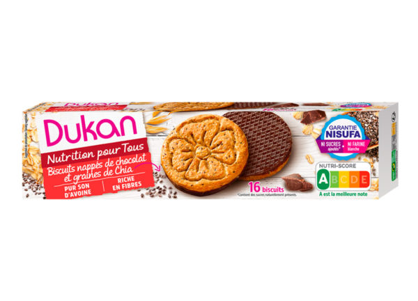 #TOUJOURS BON  SEULEMENT EMBALLAGE ABIME biscuits nappés chocolat graines de chia DDM 28 07 2026