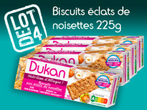 Lot de 4 Biscuits aux éclats de noisettes 225g