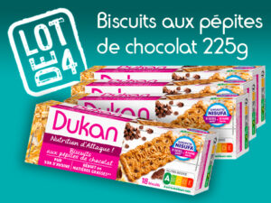 Lot de 4 Biscuits aux pépites de chocolat 225g