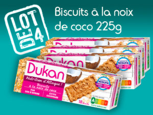 Lot de 4 Biscuits à la noix de coco 225g