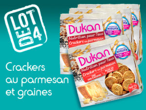 Lot de 4 Crackers au parmesan et graines