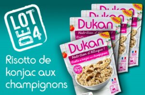 Lot de 4 Risotto de konjac aux champignons