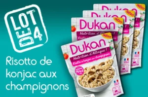 Lot de 4 Risotto de konjac aux champignons
