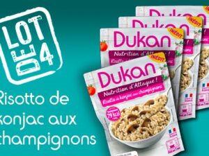 Lot de 4 Risotto de konjac aux champignons