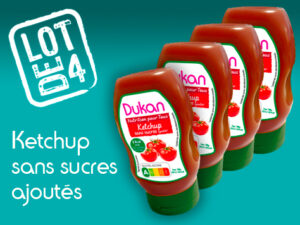 Lot de 4 ketchup sans sucres ajoutés