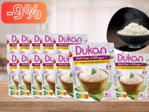 Lot de 12 perles de riz konjac dukan doypack précuire prêtes à l'emploi