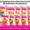 Colis galettes Son d'Avoine fraiches 30 Galettes  (saveur nature + vanillée)