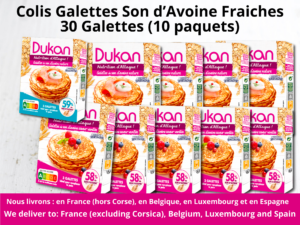 <B><U>NON DISPONIBILE PER L’ITALIA</U></B> – Colis galettes fraiches 30 Galettes  (saveur nature + vanillée)