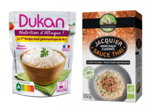 1 pack anti-gaspi Jacquier Thai sauce DDM 26 Dec 2021+ 1 doypack precooked rice minimum durability date