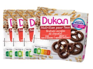 Lot de 4 bretzels enrobés de chocolat 100g