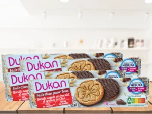 Lot de 4 biscuits nappés de chocolat et graines de chia<BR><B>Prix en baise -8%</B>