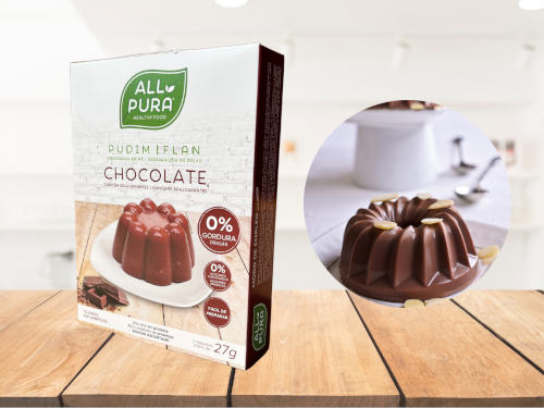 Flan au chocolat pudding 2 sachets - All Pura 27G <BR><B>Prix en baisse -12%</B>