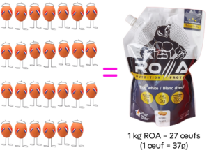 Pack hyper protéines – Lot de 2 ROA Blanc d’œuf liquide nature 1 kg