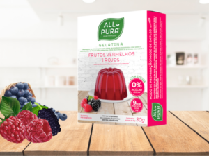 Gélatine de fruits rouges zéro 2X15G – ALL PURA