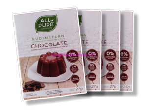 Lot de 4 flans au chocolat pudding 2 sachets – All Pura 27G