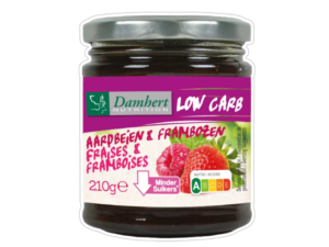 Low carb préparation à base de fruit framboise-fraise 210g