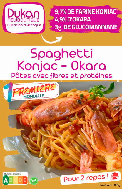 SPAGHETTI KONJAC – OKARA : Nutrition d'Attaque