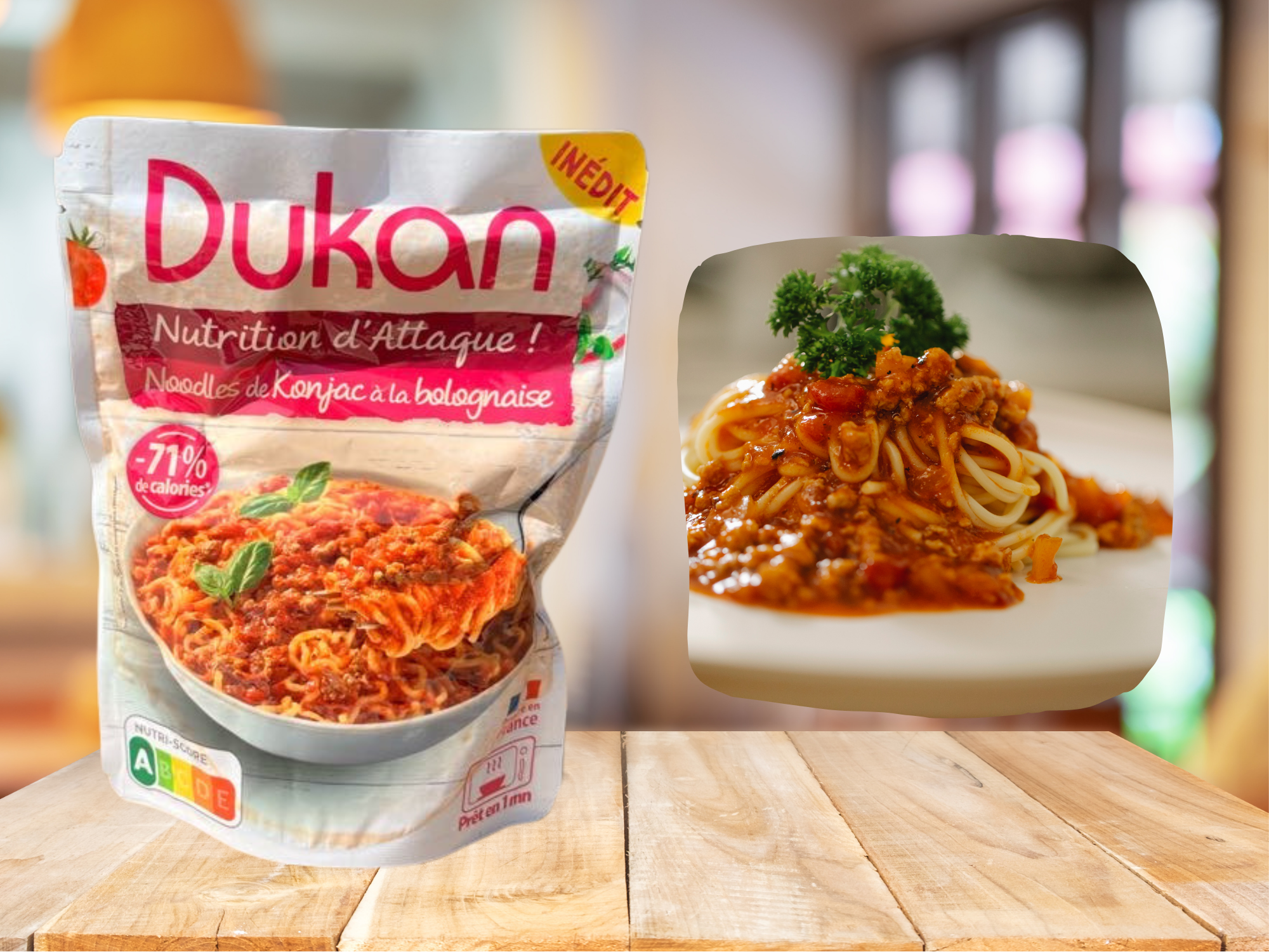 DUKAN Noodles de Konjac au bouillon de légumes 280g pas cher 