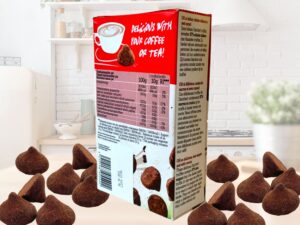 Lot de 4 ballotins de Truffes au cacao acheté = 1 ballotin offert