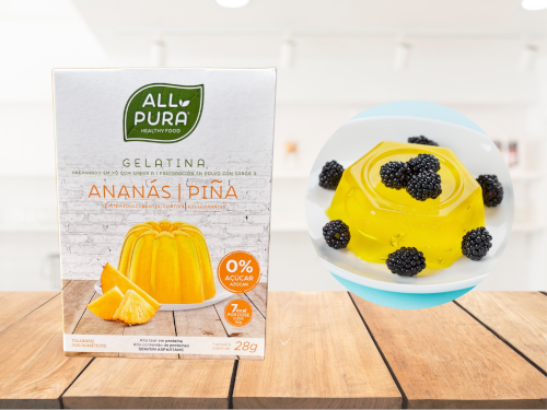 Gélatine de ananas zéro sucre (Ananas Zero Jelly ) 28g - ALL PURA<BR><B>Prix en baisse -7%</B>
