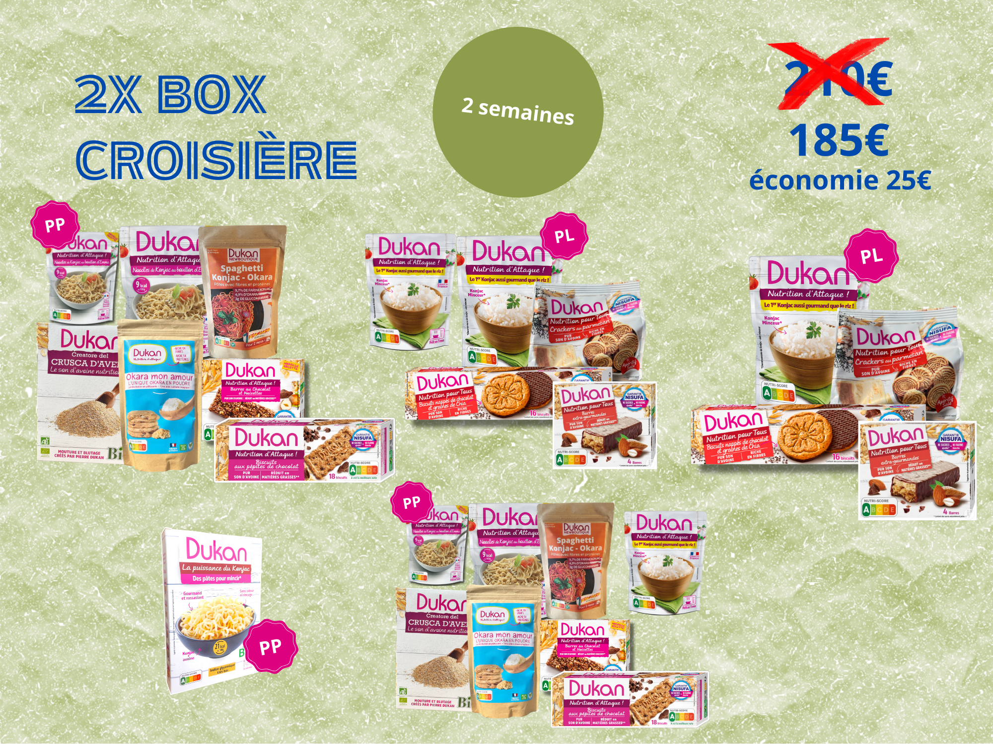 Box 2 SEMAINES EN CROISIERE