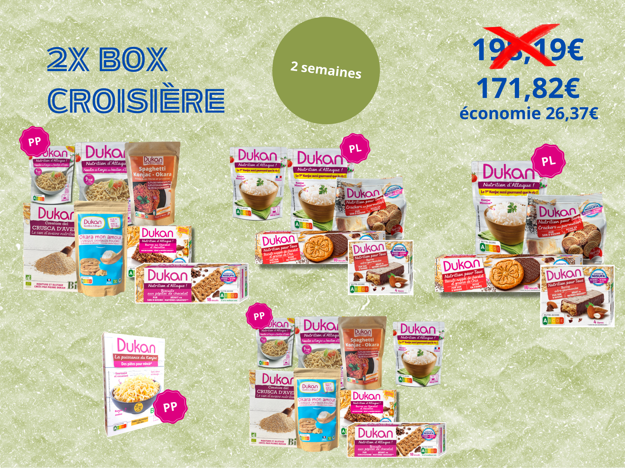 Box 2 SEMAINES EN CROISIERE
