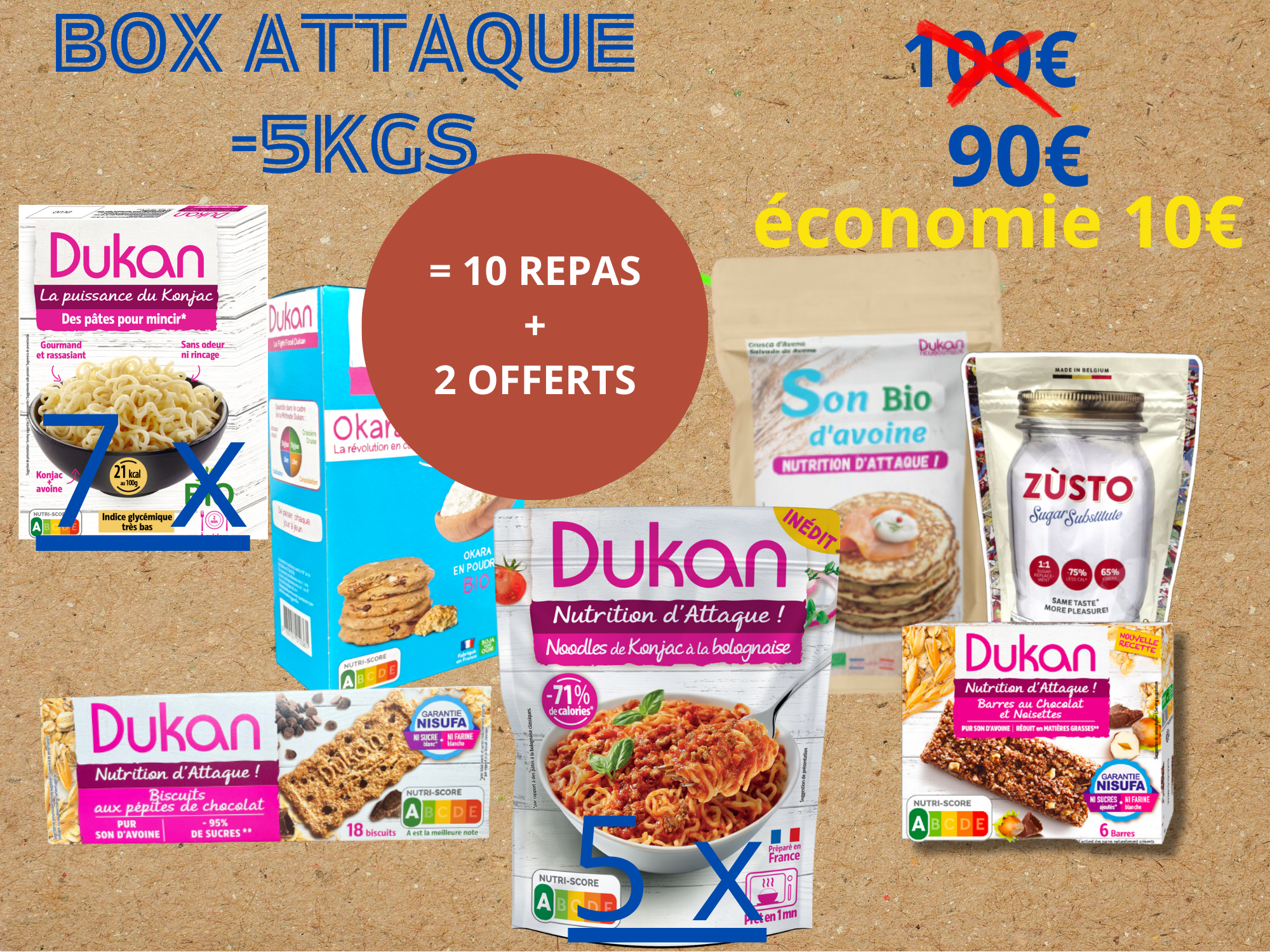 BOX ATTAQUE OBJECTIF -5 kg