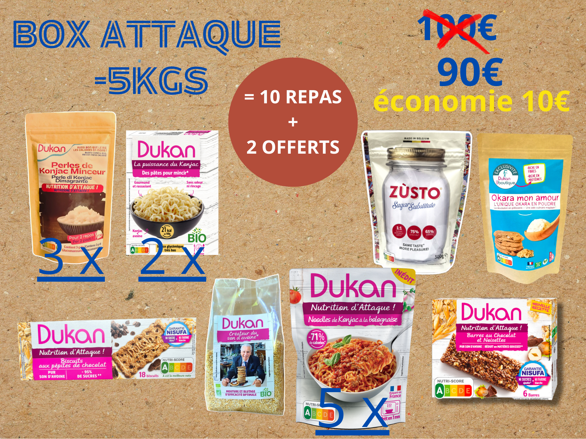 BOX ATTAQUE OBJECTIF -5 kg