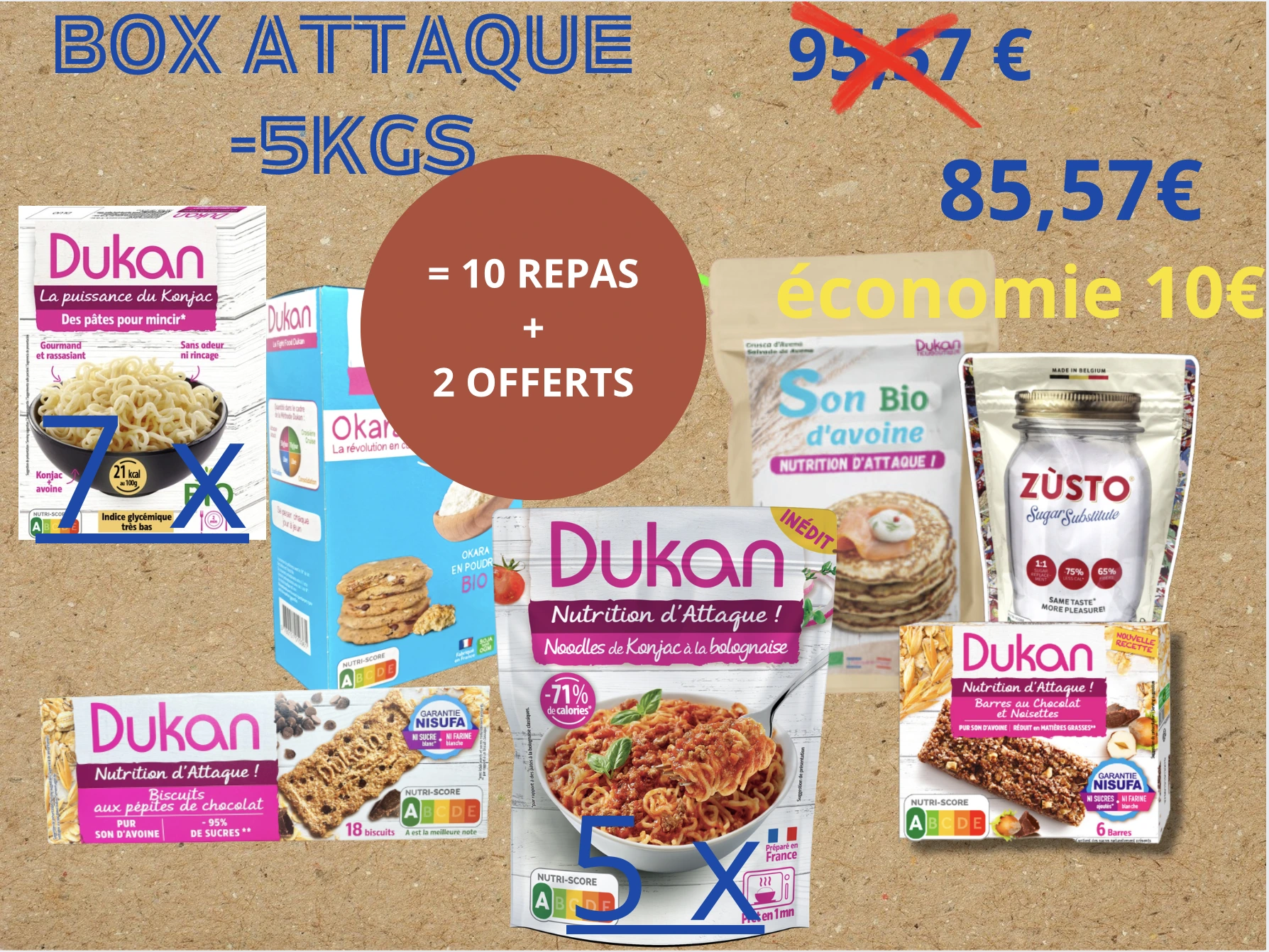 BOX ATTAQUE OBJECTIF -5 kg