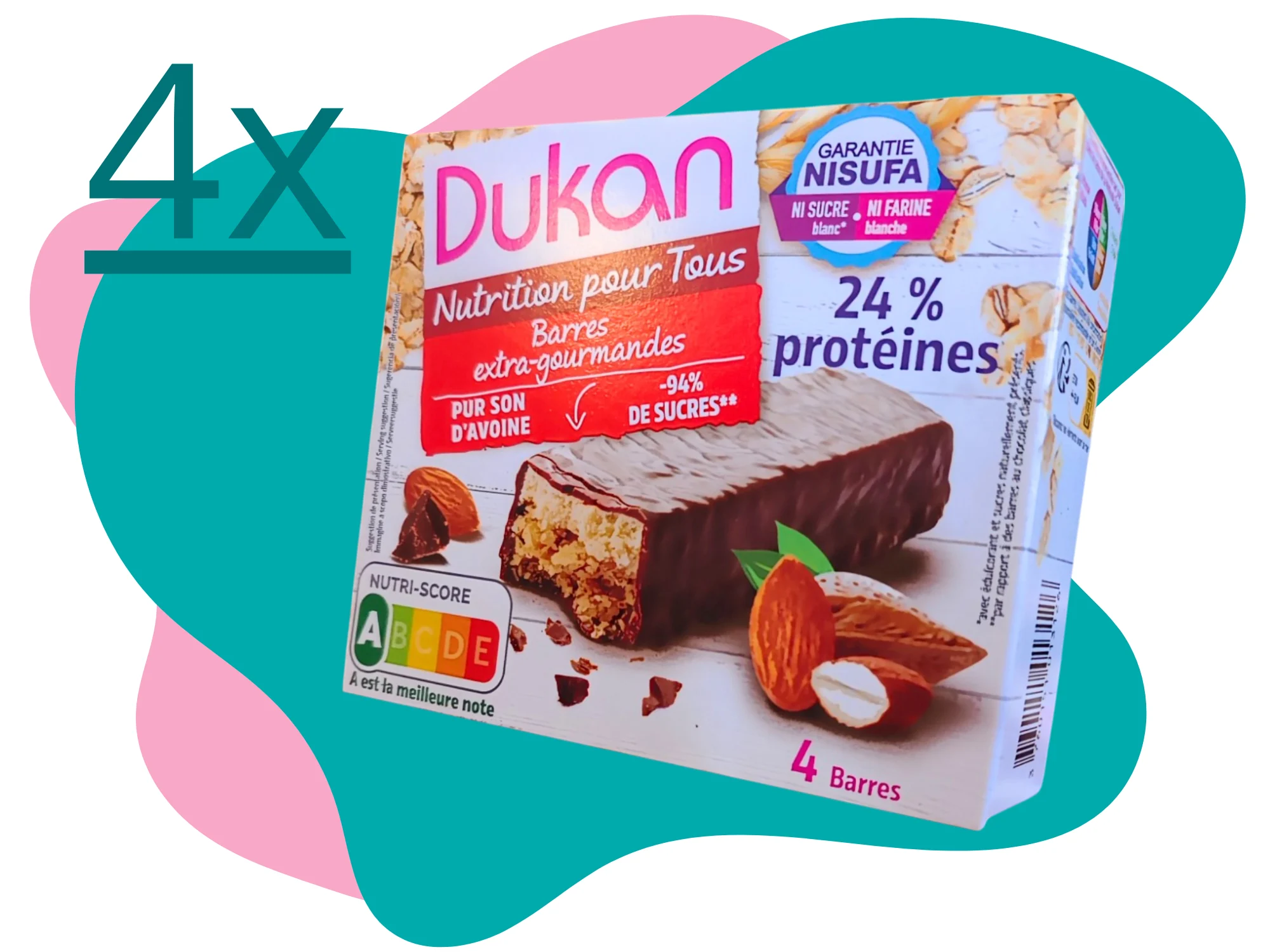 Lot de 4 barres extra-gourmande