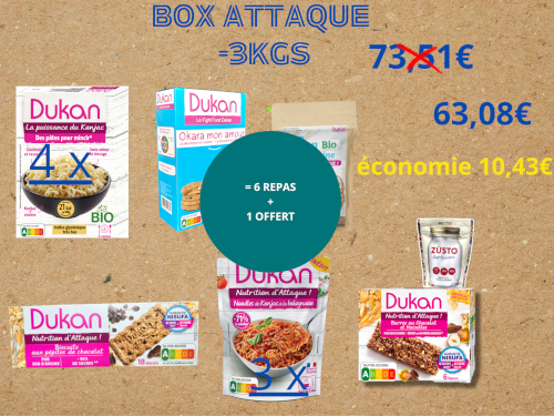 BOX ATTAQUE  OBJECTIF -3 kg