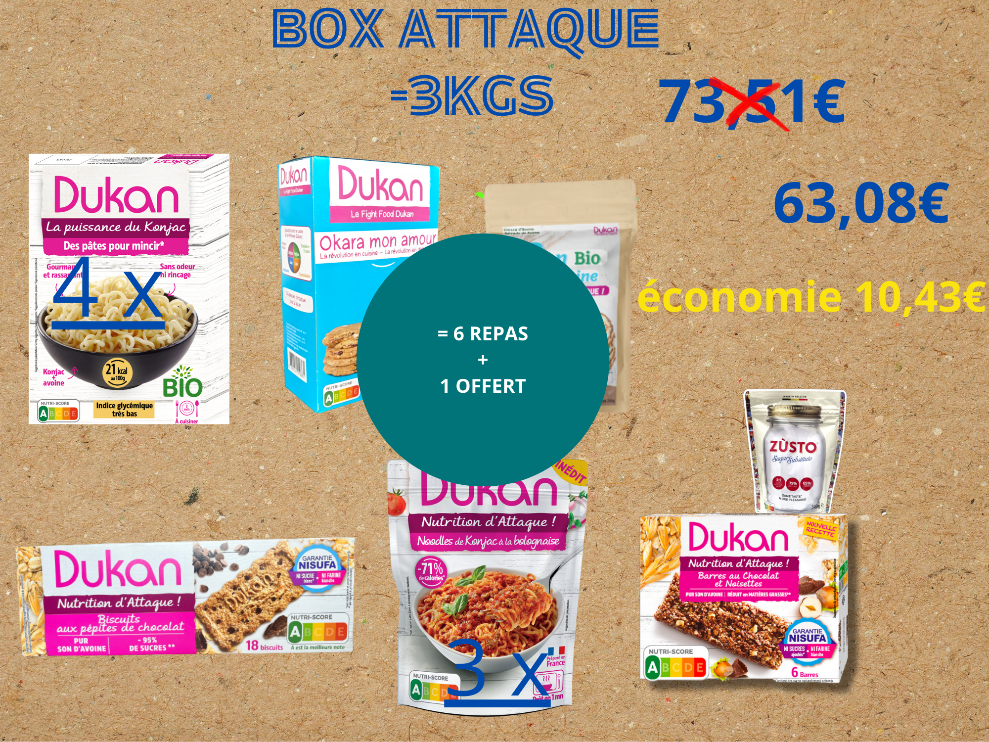 BOX ATTAQUE  OBJECTIF -3 kg