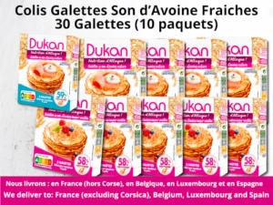 Colis galettes Son d'Avoine fraiches 30 Galettes  (saveur nature + vanillée)