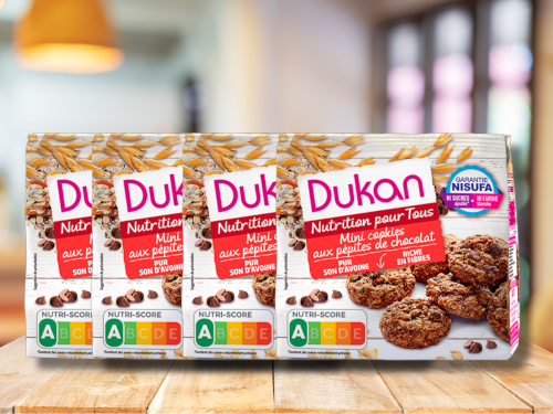 Lot de 4 mini cookies aux pépites de chocolat 100g