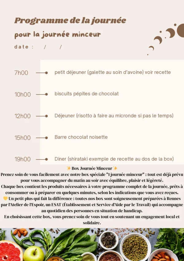BOX UNE JOURNEE MINCEUR – Image 3