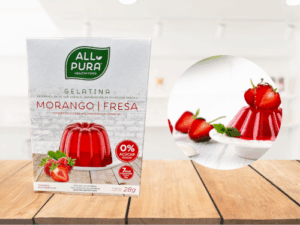 Gélatine de fraise zéro sucre (FRAISE ZERO JELLY) 28g - ALL PURA<BR><B>Prix en baisse -7%</B>