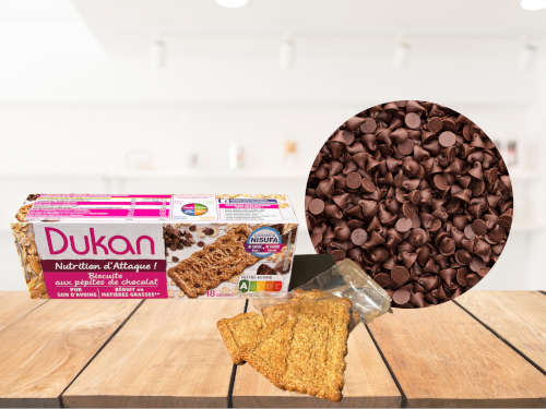Biscuits aux pépites de chocolat 225g<BR><B>Prix en baisse -3%</B>
