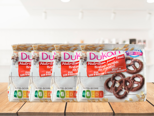 Lot de 4 bretzels enrobés de chocolat 100g <BR><B>Prix en baisse -3%</B>