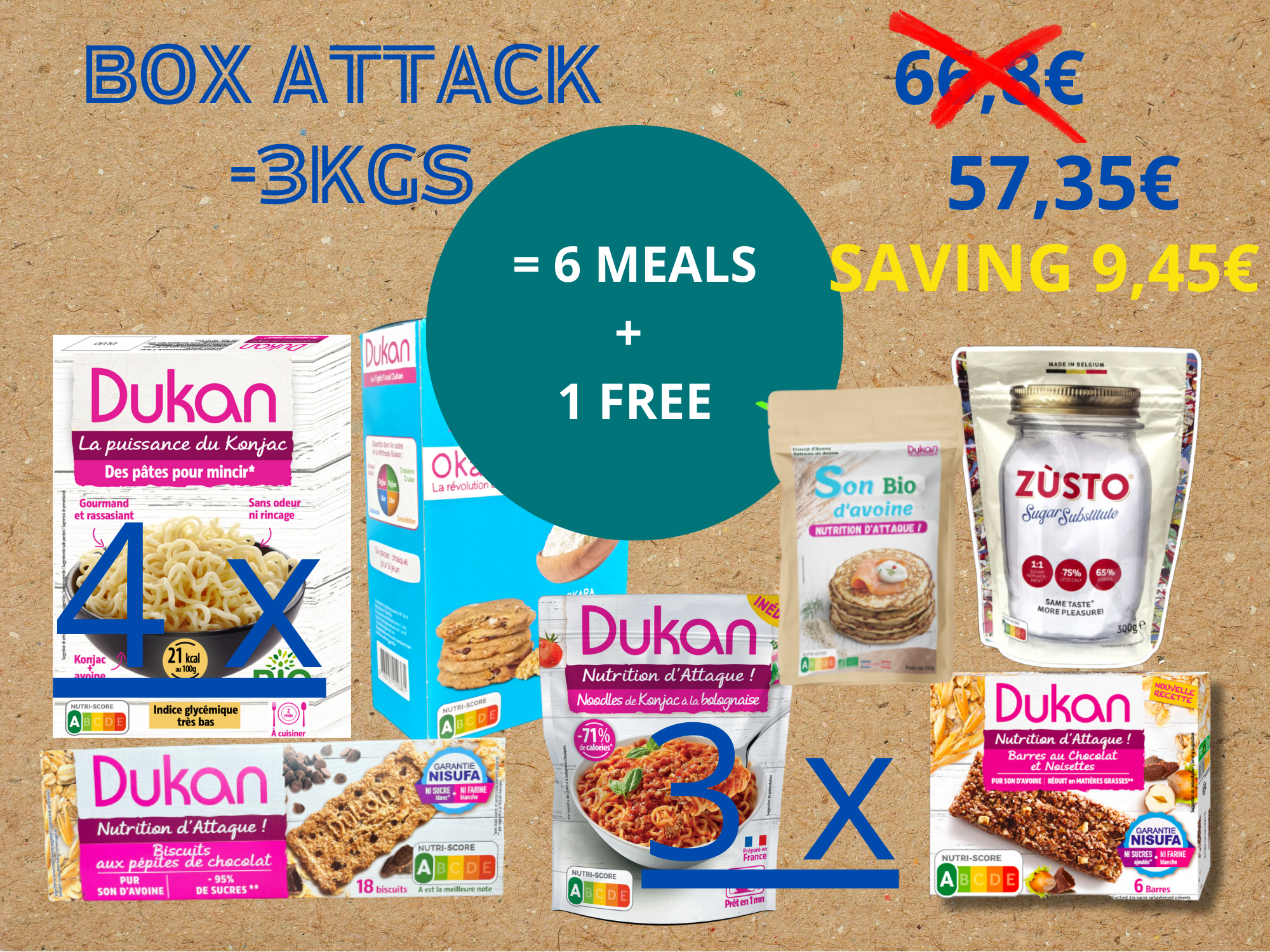 BOX ATTACK  : objectiv – 3KG